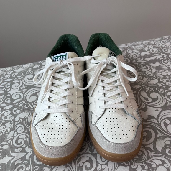 Gola Eagle 86 Sneakers in White/Evergreen/Gum - Picture 5 of 7